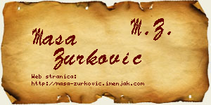 Maša Zurković vizit kartica